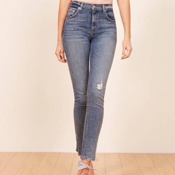 reformation hepburn high skinny jean